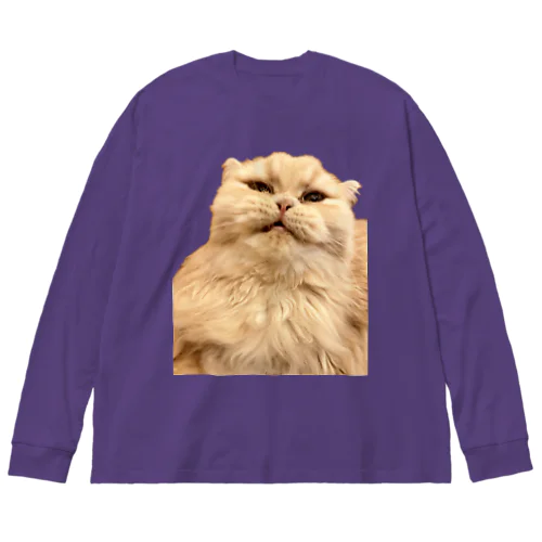 怒る猫 Big Long Sleeve T-Shirt