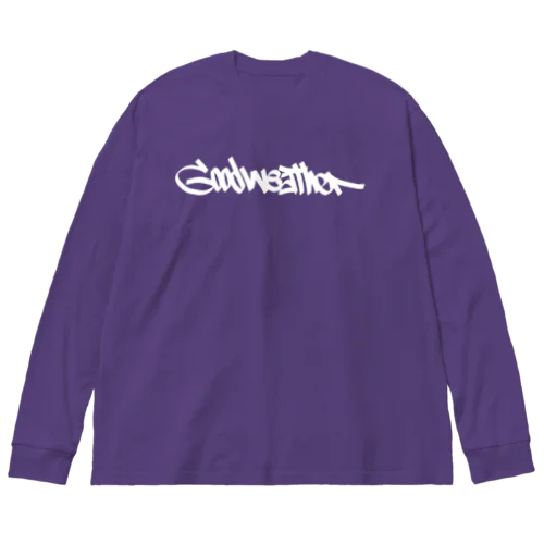 GOODWEATHER logo  Tee ビッグシルエットロングスリーブTシャツ