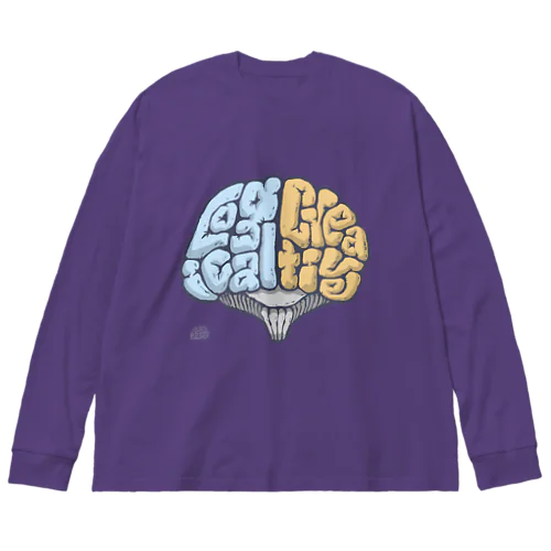 「頭脳」Logical   Creative ビッグシルエットロングスリーブTシャツ