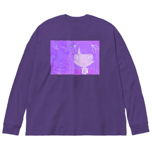 Portrait No.xxx  BLUEBERRY Big Long Sleeve T-Shirt