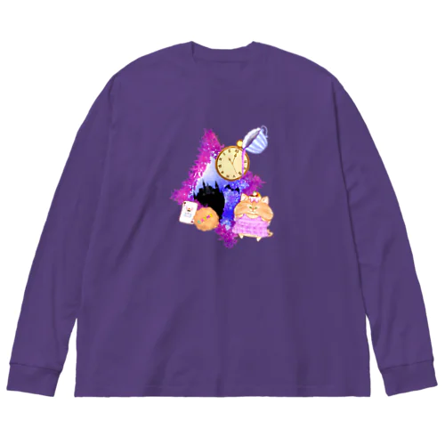 《ハロウィン》04＊チェシャきじとら猫＊ Big Long Sleeve T-Shirt