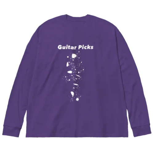 ギターピック ビッグシルエットロングスリーブTシャツ