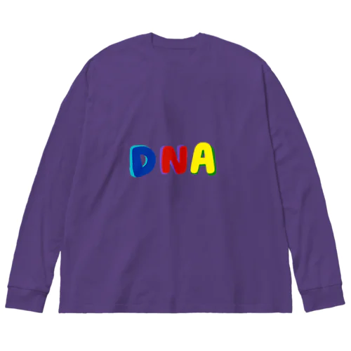 ❤️💛DNA💙💚　dna 　英文字グッズ 루즈핏 롱 슬리브 티셔츠