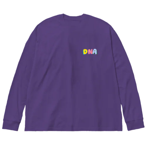 💙💛DNA💚💜  dna 英文字グッズ Big Long Sleeve T-Shirt