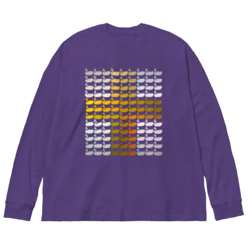 クロス　ゴールド×シルバー（Ether Potion） Big Long Sleeve T-Shirt