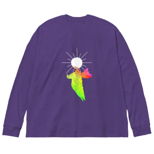 日輪に依存する鳩 Big Long Sleeve T-Shirt