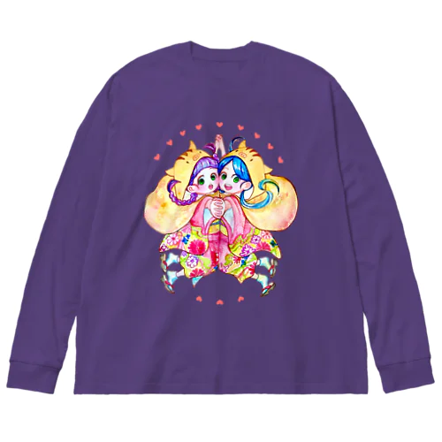 うりぼうずきんのふたごちゃん Big Long Sleeve T-Shirt