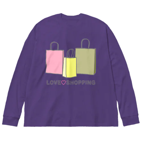 紙袋 LOVE SHOPPING Big Long Sleeve T-Shirt