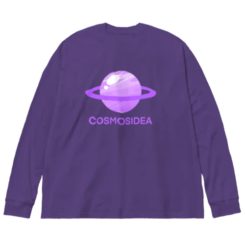 土星(Purple) Big Long Sleeve T-Shirt