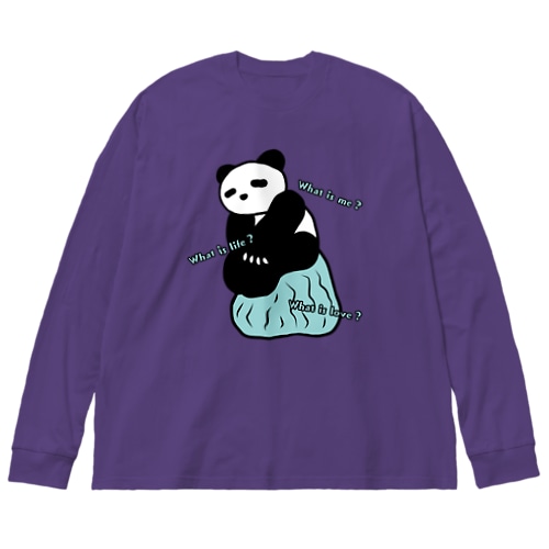 考えるパンダ Big Long Sleeve T-Shirt