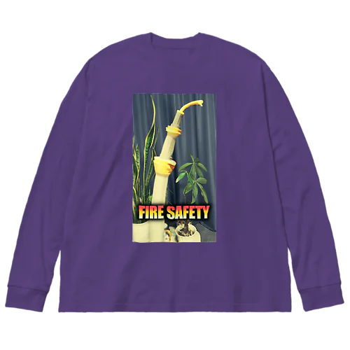 FIRE SAFETY ビッグシルエットロングスリーブTシャツ