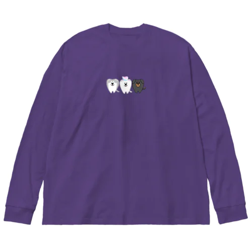 3匹のけんしんくん Big Long Sleeve T-Shirt