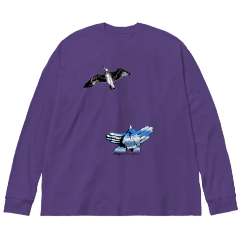 Bird Shadow Big Long Sleeve T-Shirt