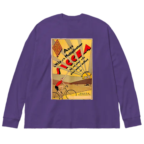 フランス・ポー アールデコ　レトロ自転車 Big Long Sleeve T-Shirt