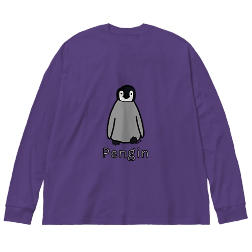 Pengin (ペンギン) 色デザイン Big Long Sleeve T-Shirt