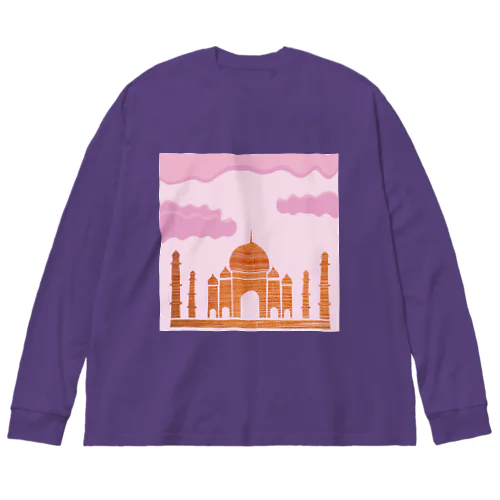 インドの風景 ビッグシルエットロングスリーブTシャツ