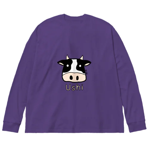 Ushi (牛) 色デザイン Big Long Sleeve T-Shirt