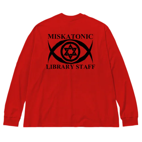 MISKATONIC LIBRARY STAFF ビッグシルエットロングスリーブTシャツ