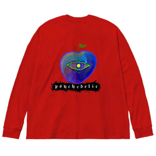 サイケデリックアップル(Psychedelic apple) ビッグシルエットロングスリーブTシャツ