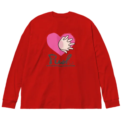 ハートのリレー Big Long Sleeve T-Shirt