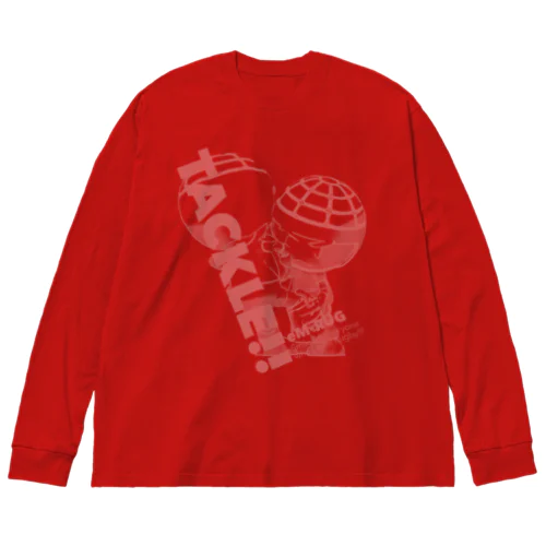 エムラグ2022オータム_カラーロングスリーブTシャツ_タックル！ Big Long Sleeve T-Shirt