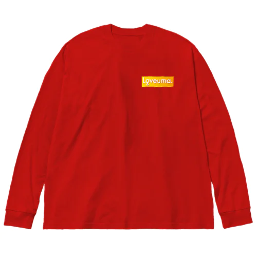 Loveuma. Box Logo Big Long Sleeve T-Shirt