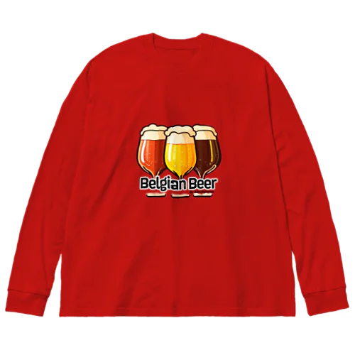 3Belgian Beers ビッグシルエットロングスリーブTシャツ