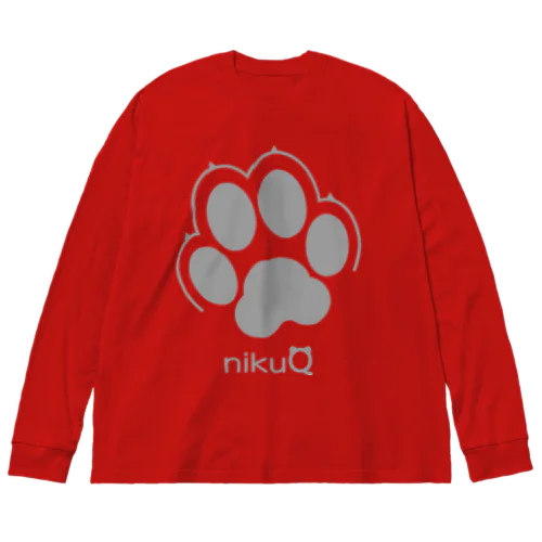 肉球をモチーフにしたオリジナルブランド「nikuQ」（犬タイプ）です ビッグシルエットロングスリーブTシャツ