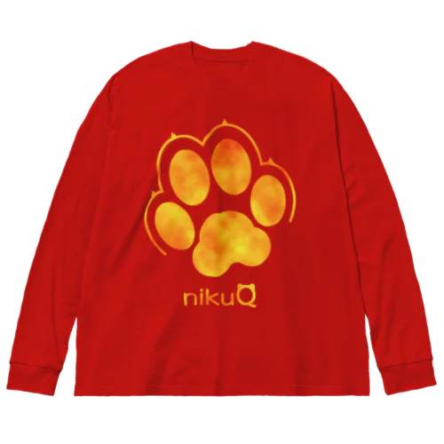 肉球をモチーフにしたオリジナルブランド「nikuQ」（犬タイプ）です Big Long Sleeve T-Shirt