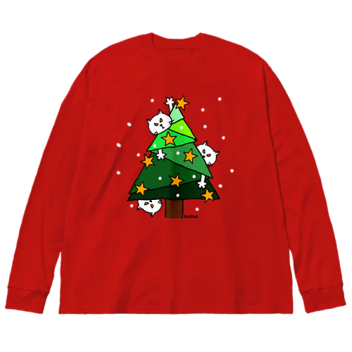 ニャンコの楽しいクリスマス Big Long Sleeve T-Shirt