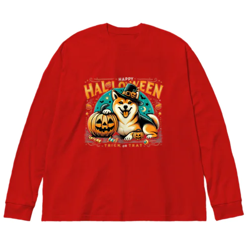 DOG x HALLOWEEN 02 Big Long Sleeve T-Shirt