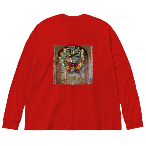 【引退馬支援企画】馬のクリスマスリース Big Long Sleeve T-Shirt