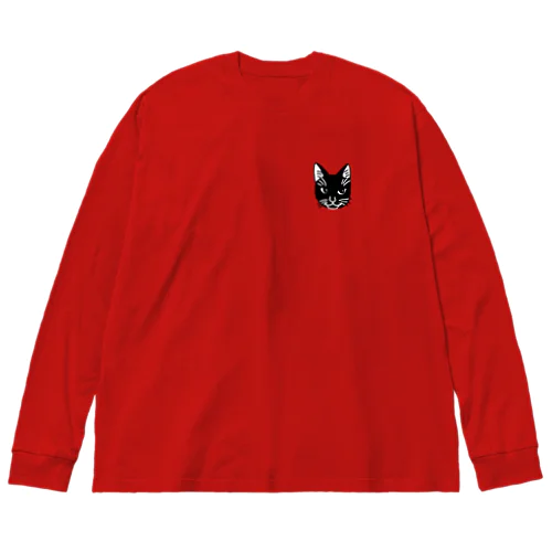 黒猫ジジ　ワンポイント Big Long Sleeve T-Shirt