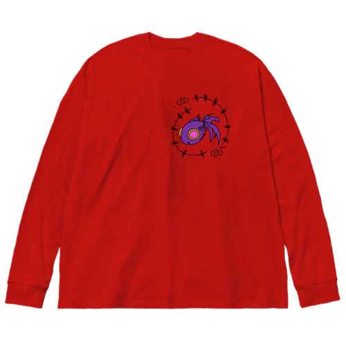 紫魚 Big Long Sleeve T-Shirt