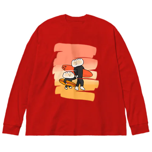 ぎょーざの子&ダディ SUNSET Big Long Sleeve T-Shirt