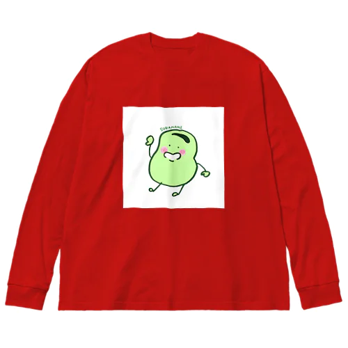 そらまめTシャツ Big Long Sleeve T-Shirt