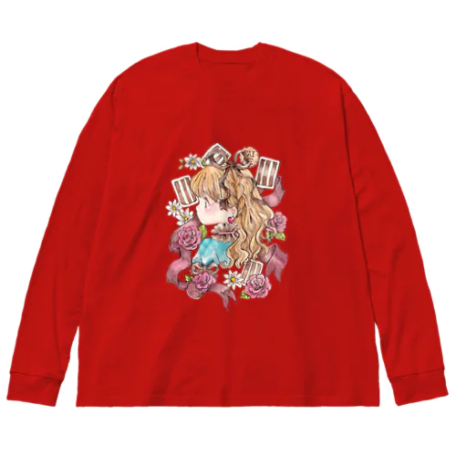 不思議の国のアリス×チョコレート/Atelier cinnamon Big Long Sleeve T-Shirt