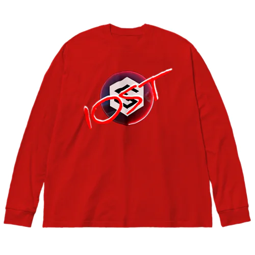 IOST【ホッパーデザイン】（赤） Big Long Sleeve T-Shirt