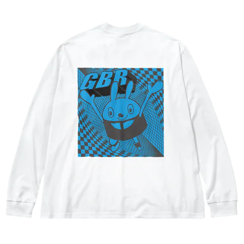 <GBR>ロビット BLUE Big Long Sleeve T-Shirt