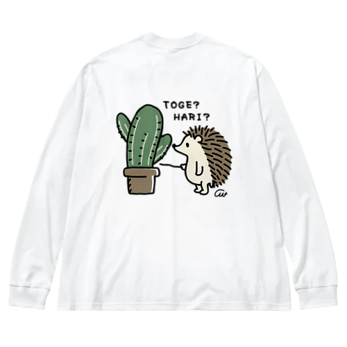 バックプリント とげとげさぼてん Big Long Sleeve T-Shirt