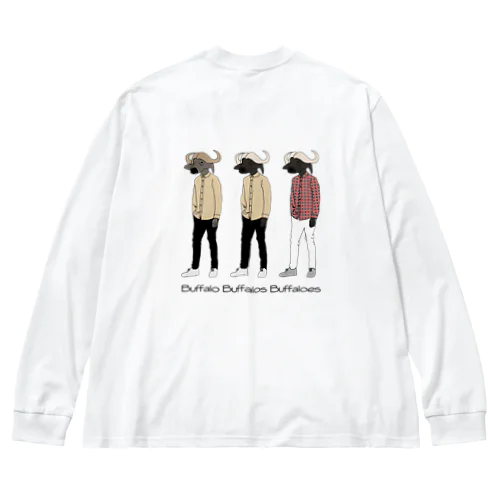 バッファローたち Big Long Sleeve T-Shirt