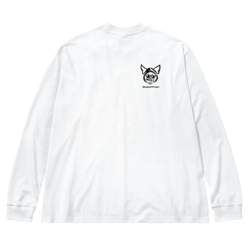 Borston Terrier~Cool White~ Big Long Sleeve T-Shirt