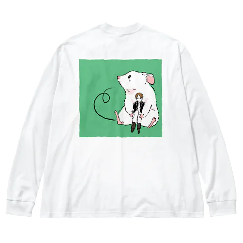 少女とネズミ Big Long Sleeve T-Shirt