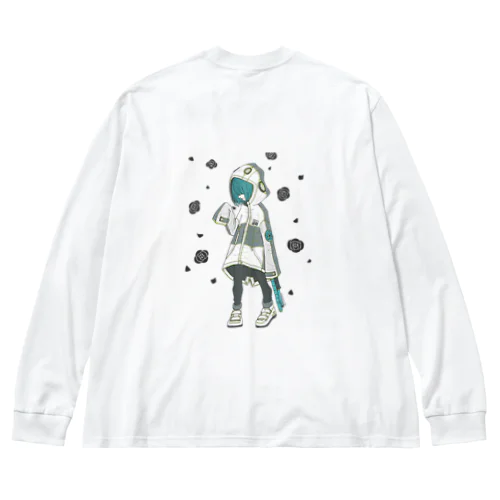 フードちゃん 루즈핏 롱 슬리브 티셔츠