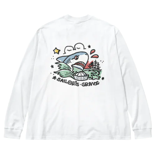 USN SHARK ビッグシルエットロングスリーブTシャツ