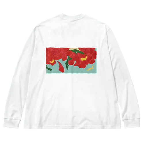 牡丹 Big Long Sleeve T-Shirt