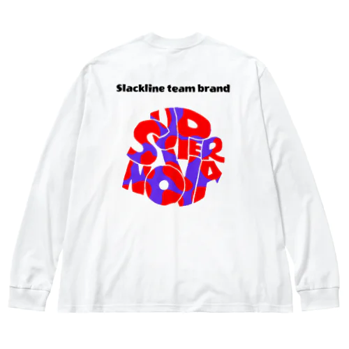 Slackline team brand ビッグシルエットロングスリーブTシャツ