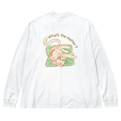 ネコ part1 ts002 ビッグシルエットロングスリーブTシャツ