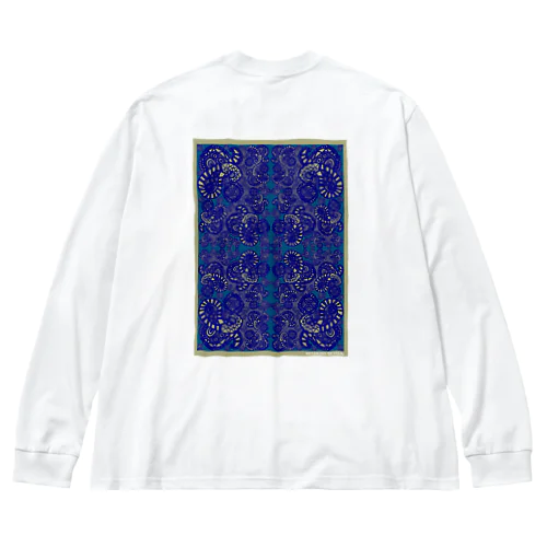 tegaki Paisley ビッグシルエットロングスリーブTシャツ