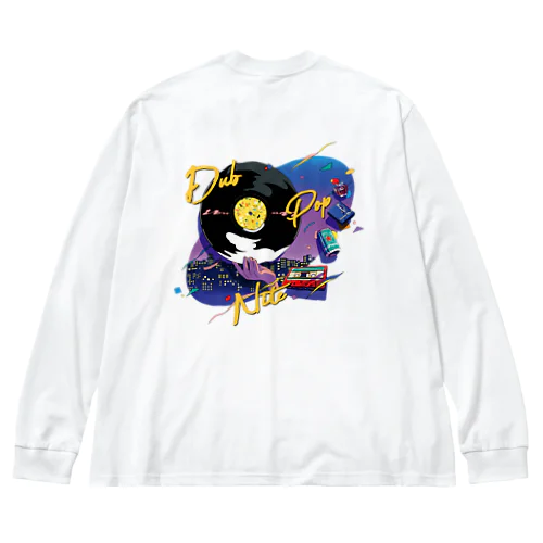 DPN11 / BIG SILHOUETTE L/S TEE (purple nite) Big Long Sleeve T-Shirt